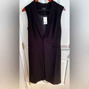 NWT Medium Designer RO + DE Noir Midi Black sleeveless vest